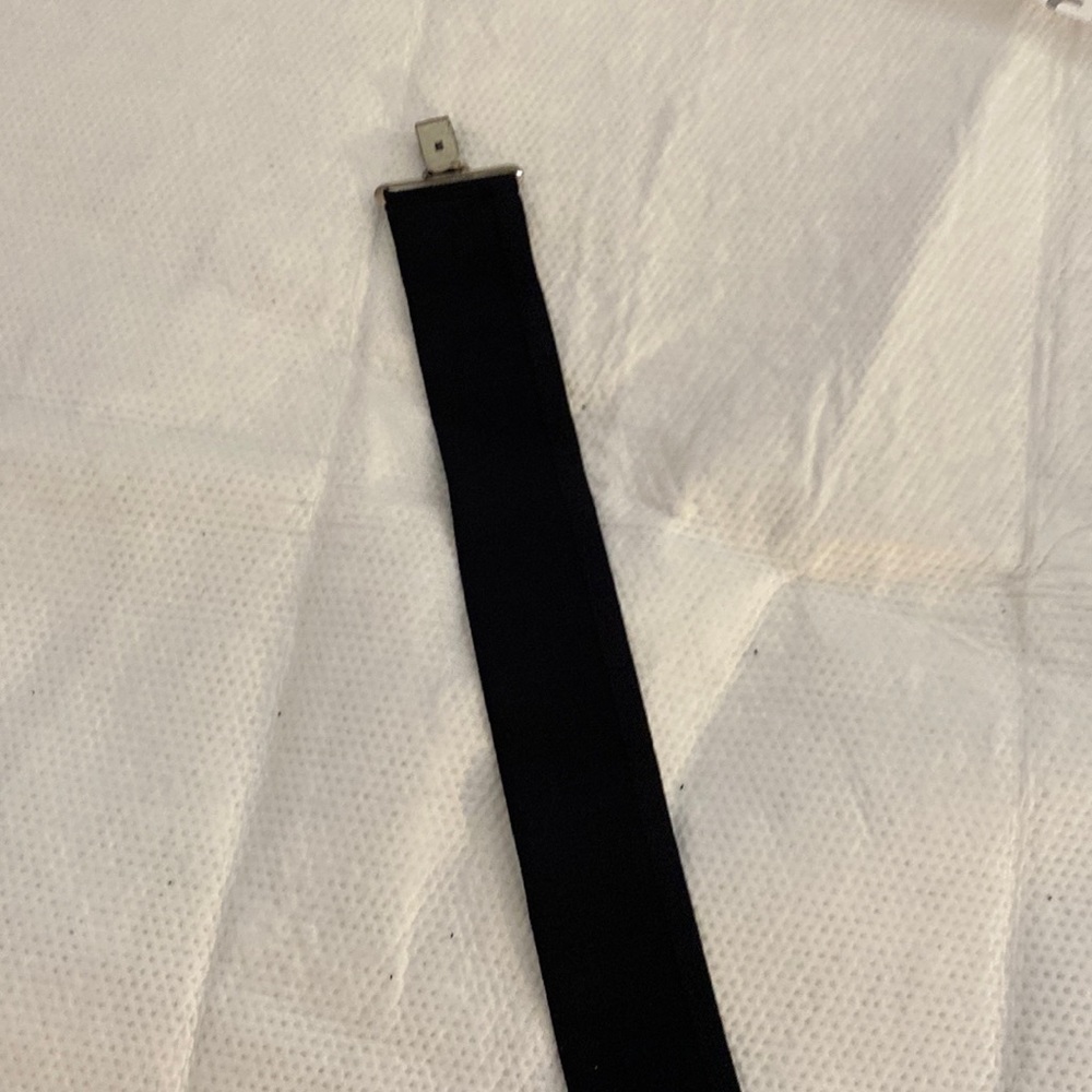 Plain stretchy black belt